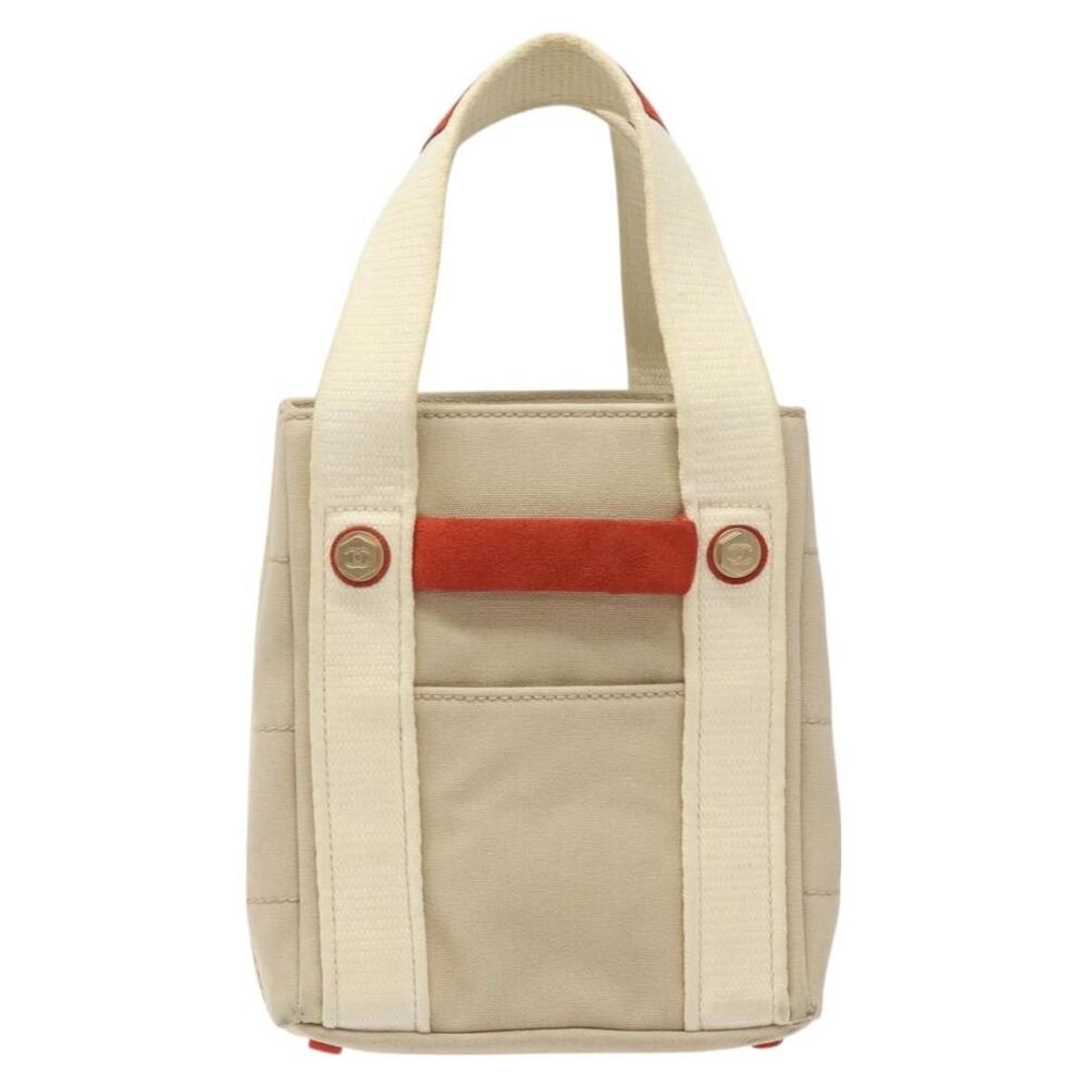 Chanel Canvas Handbag Beige